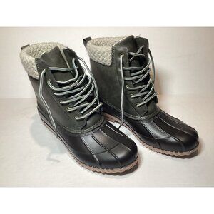 Magellan Outdoor Duck Boots Brown Faux Wool Lined Size 10 New Never Worn w/o Tag